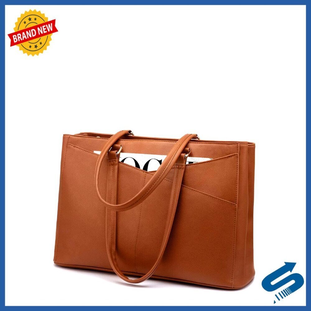 Waterproof Laptop Tote Bag Business Office Work Briefcase Minimal Chic